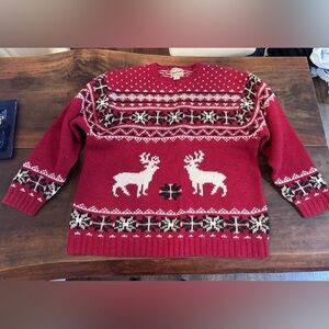WOOLRICH Vintage Fair Isle Ski Sweater Pullover Size XL Perfect for Christmas